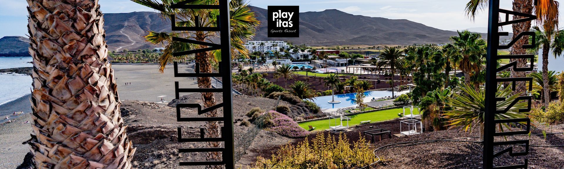 Blick auf das Playitas Resort auf Fuerteventura, Spanien