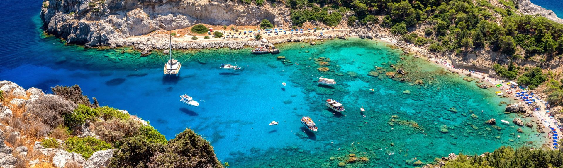 Anthony Quinn Bay auf Rhodos, Griechenland