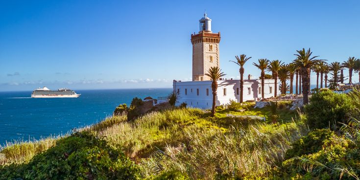 Aussicht aufs Meer bei Cape Spartel nahe Tangier, Marokko