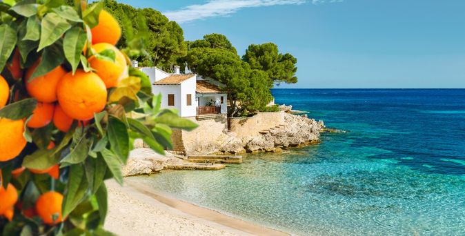 Dorf am Gardasee in Italien