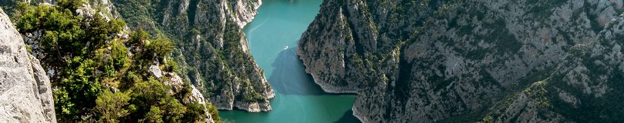 Blick auf die Şahinkaya-Schlucht in der Provinz Samsun in der Türkei