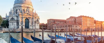Blick auf die Altstadt von Venedig