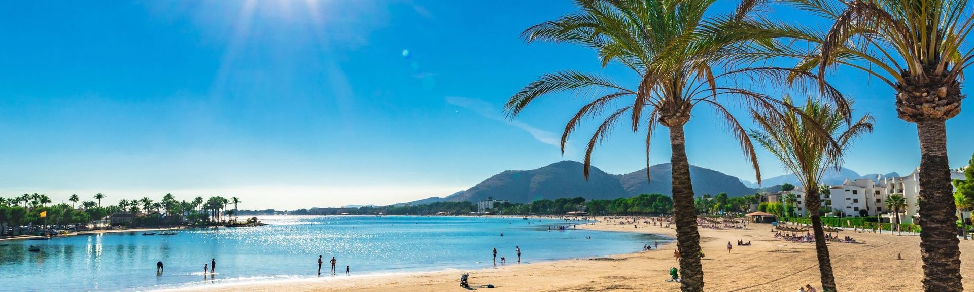 Platja d'Alcudia auf Mallorca, Spanien