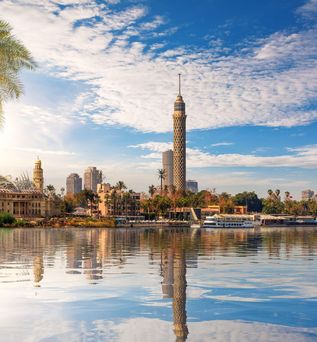 Blick auf Kairo, Ägypten