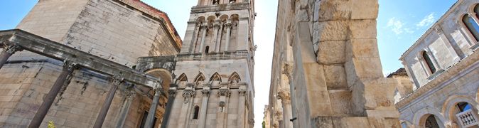 Diokletianpalast und Kathedrale in Split, Kroatien