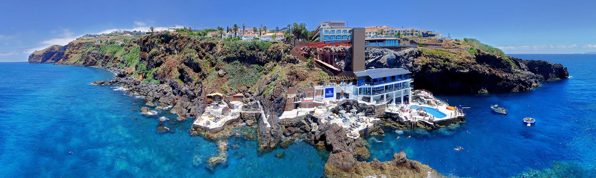 Blick auf das Playitas Resort auf Fuerteventura, Spanien