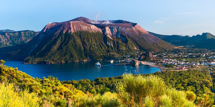 Blick auf den Ätna auf Sizilien, Italien