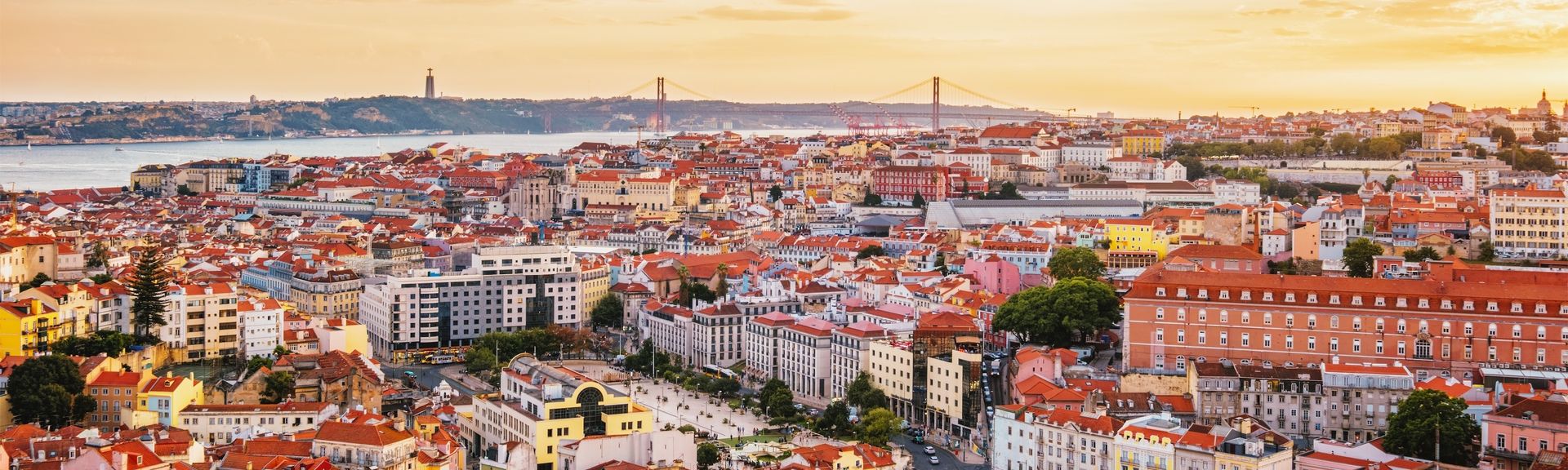 Blick über Lissabon, Portugal