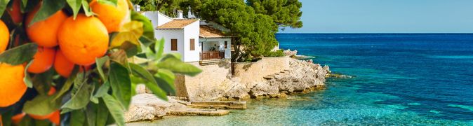 Dorf am Gardasee in Italien