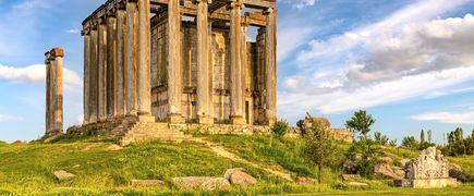 Tempel von Zeus in der antiken Stadt Aizanoi in der Türkei